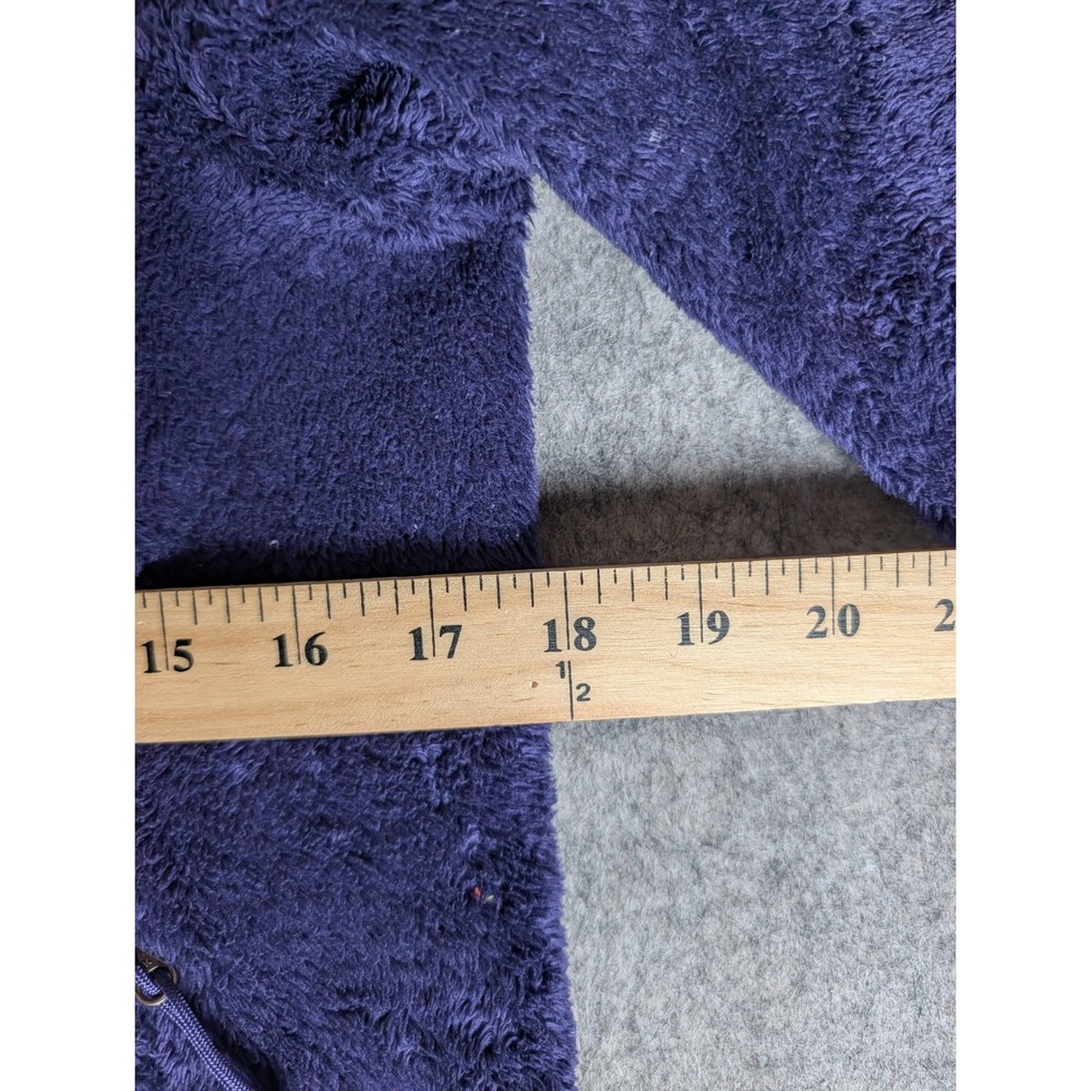 The North Face Osito Full Zip Fleece Jacket Navy Blue High Pile Silken S/P - Picture 10 of 10